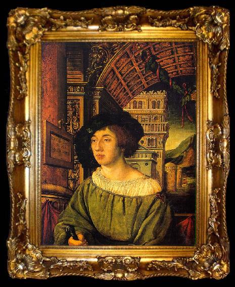 framed  Ambrosius Holbein Portrait of a Young Man, ta009-2